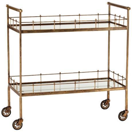 Arteriors home 1200 Dont pay $1,200, Upcycle a Gold Bar Cart for Under $52