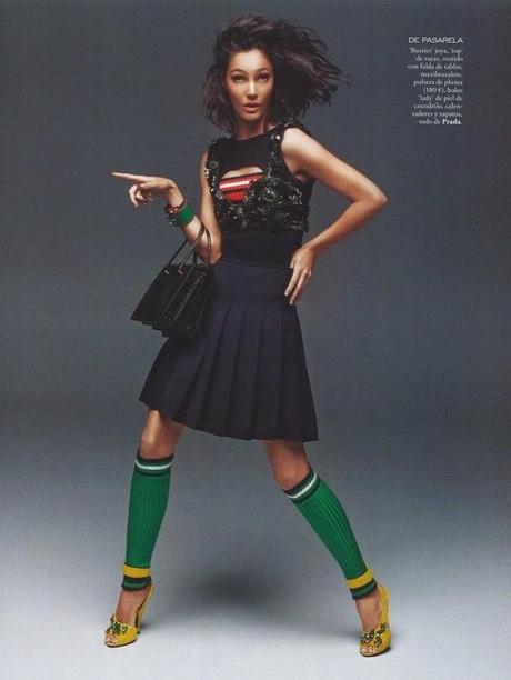 Mariana Coldebella by Mario Sierra for Elle Magazine, Spain, April 2014