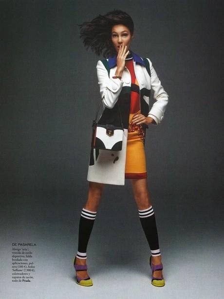 Mariana Coldebella by Mario Sierra for Elle Magazine, Spain, April 2014