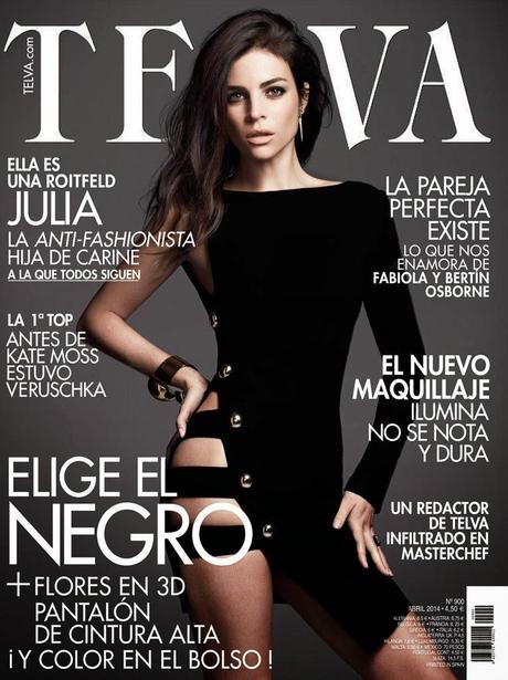 Julia Restoin Roitfeld by Max Abadian for Telva Magazine, April 2014