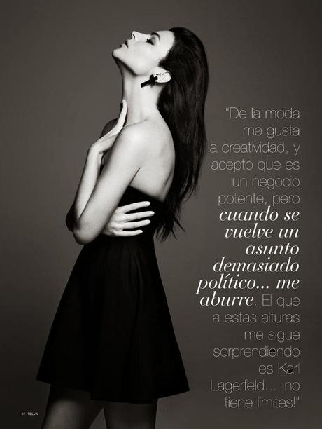 Julia Restoin Roitfeld by Max Abadian for Telva Magazine, April 2014