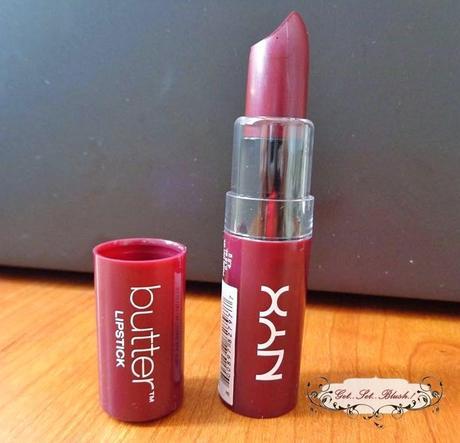 NYX Butter Lipstick in Licorice - Review, Swatches