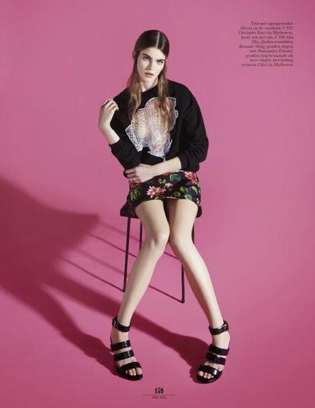 Tess De Vries For Elle Magazine, Netherlands, March 2014