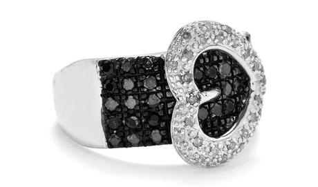 Gemporia Diamond Buckle Ring