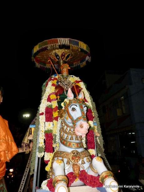 Sri Prahladar on 'kuthirai vahanam' at Triplicane