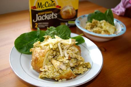 Pesto chicken with Mccain Jacket potatoes