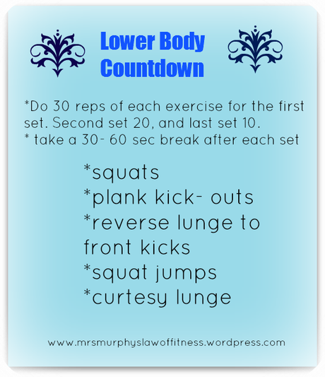 lower body countdown