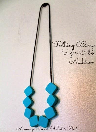Teething Bling Sugar Cube Necklace {Review}