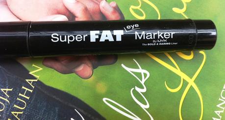 NYX Super Fat Eye Marker Carbon Black - Review, Swatch, EOTD