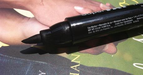 NYX Super Fat Eye Marker Carbon Black - Review, Swatch, EOTD