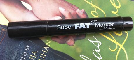 NYX Super Fat Eye Marker Carbon Black - Review, Swatch, EOTD