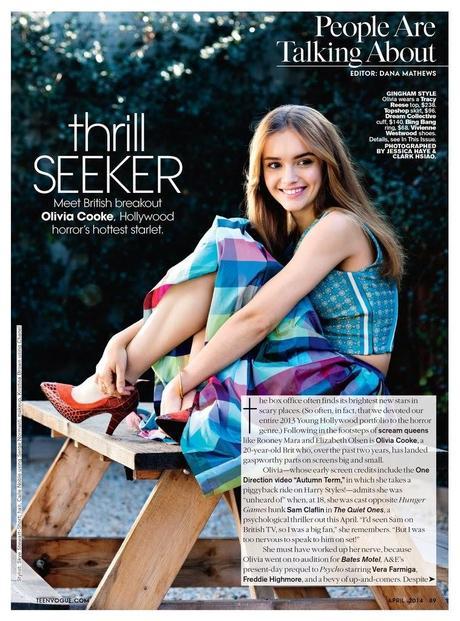 Olivia Cooke For Teen Vogue Magazine April 2014