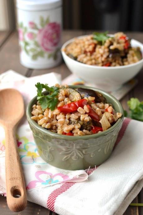 Farro Salad with Roasted Vegetables