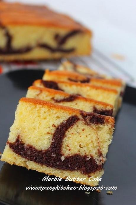 Butter Marble Cake (Mrs NgSK's Vanilla Butter Cake)