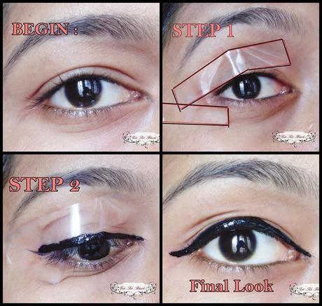 [Tutorial] How To Get a Winged Eye Liner in Seconds - Quick Technique for Beginners-How to use Liquid Eye Liner