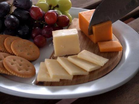 plate & board cheese and crackers