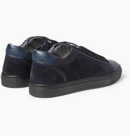 Low-Top, High-Brow:  Brioni Slam Suede and Leather Sneakers