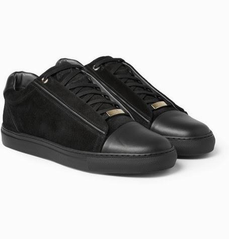 Low-Top, High-Brow:  Brioni Slam Suede and Leather Sneakers