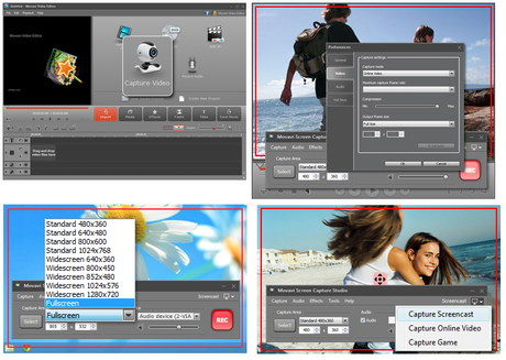 screen recording software capture options