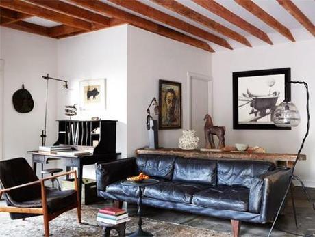 black-leather-sofa-ellen degeneres-portia-de-rossi-elle-decor