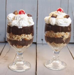 Dark Chocolate Peanut Butter Pudding Trifle - Keliis Kitchen