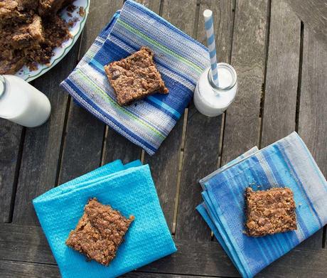 Peanut Butter & Choc Chunk Bean Blondies (Vegan, Low GL, Gluten-Free)