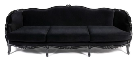 black louis xv couch