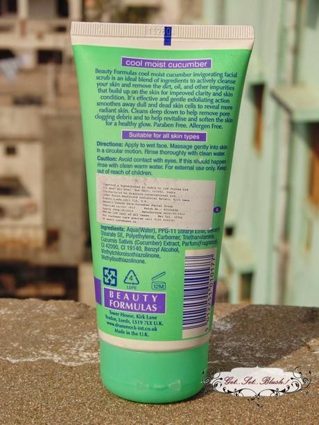 Beauty Formulas Cucumber Invigorating Facial Scrub Review Beauty Formulas Cucumber Invigorating Facial Scrub Review