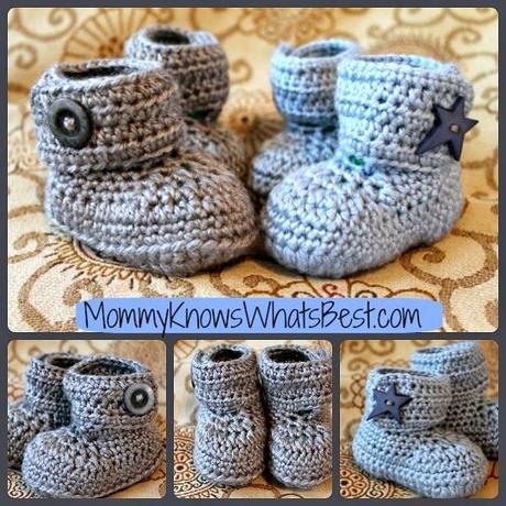 crochet baby booties