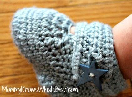 crochet baby booties