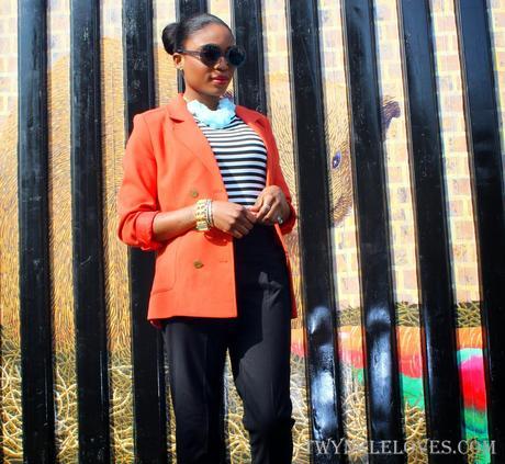 Today I'm Wearing: Stripes + Slippers