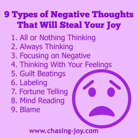 9 Types of Negative Thoughts That Steal Your Joy