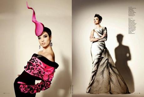 Hanaa Ben Abdesslem For Elle Arab World Magazine, March 2014