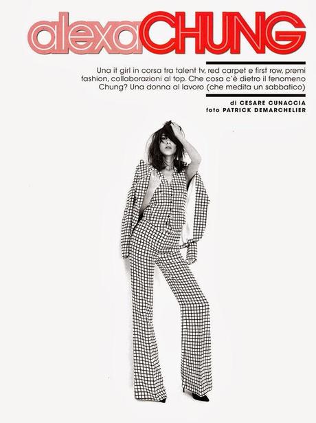 Alexa Chung For Glamour Magazine, Italia, April 2014