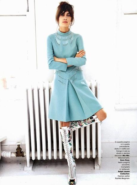 Alexa Chung For Glamour Magazine, Italia, April 2014