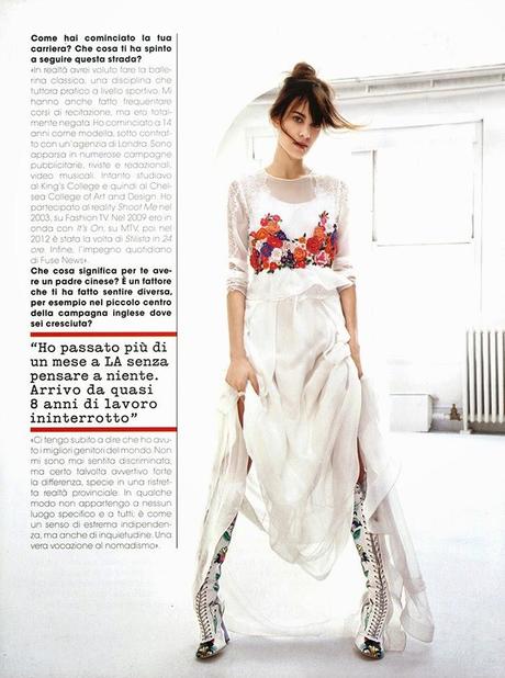Alexa Chung For Glamour Magazine, Italia, April 2014