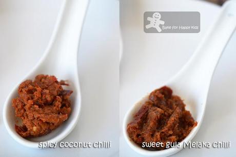 Nyonya coconut gula Melaka sambal chillies