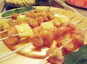 {Shrimp Pineapple Kabobs)