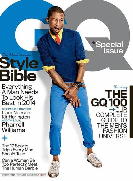Pharrell Williams covers GQ Magazine April 2014 issue