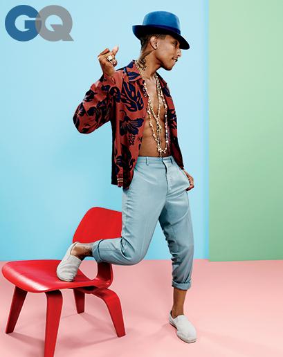 Pharrell Williams covers GQ Magazine April 2014 issue