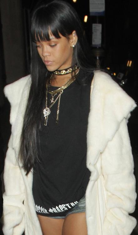 Rihanna Parties At Tramp Nightclub in London