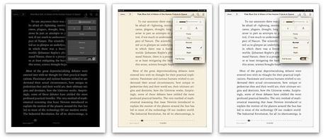 Background themes in iBooks