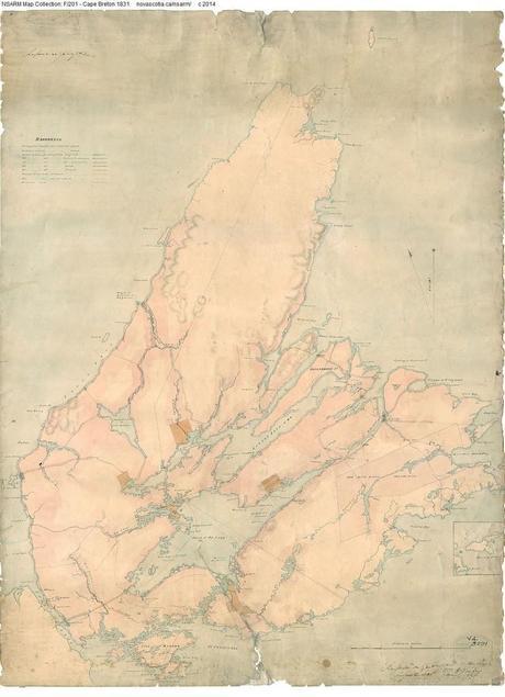 Map of Cape Breton, 1831