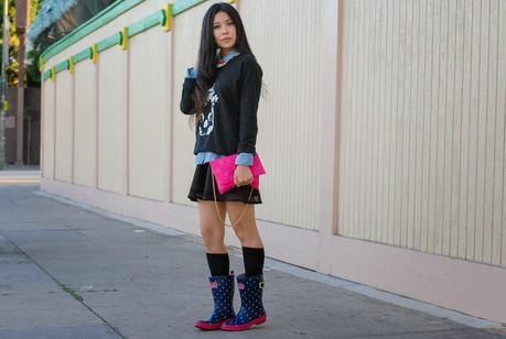 {GBF How I Wear Rain Boots in LA} Drizzle