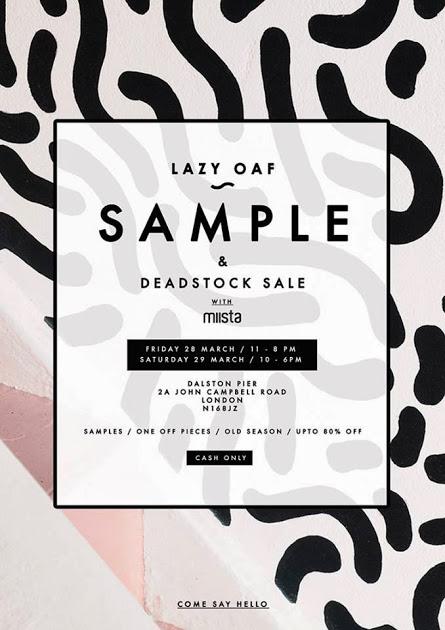 Lazy Oaf x Miista Sample Sale Weekend