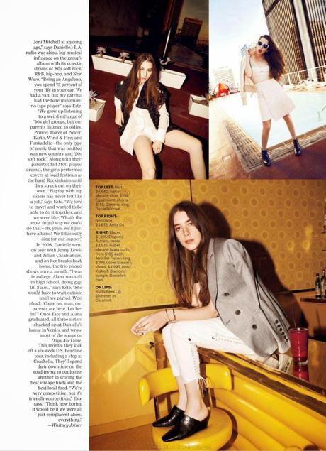 Alana Haim, Danielle
Haim, Este Haim For Marie Claire Magazine, US, April 2014