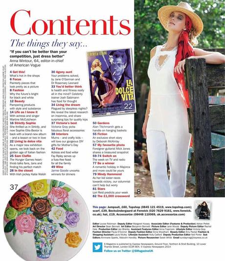 Elise Vant Zand For Sunday Express Magazine,UK , March 2014