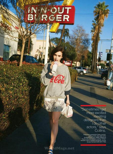 Lily Collins by Actress For Lucky Magazine, US, April 2014