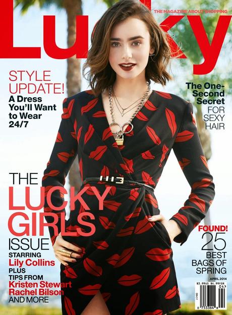 Lily Collins by Actress For Lucky Magazine, US, April 2014
