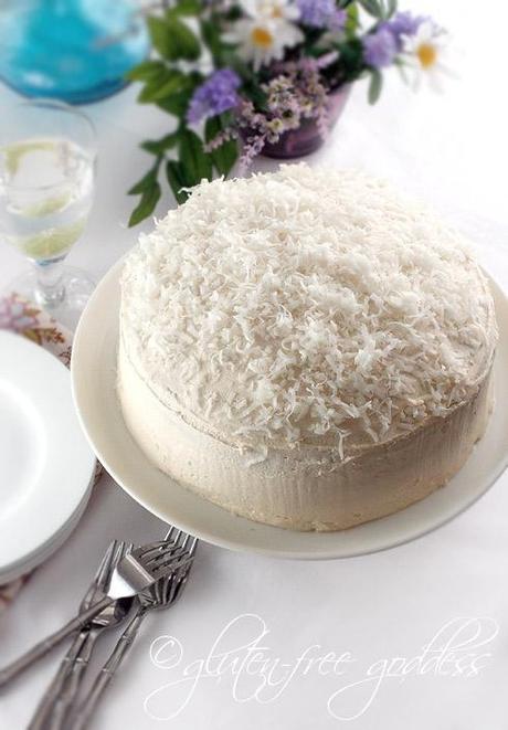 Gluten free coconut layer cake from Karina